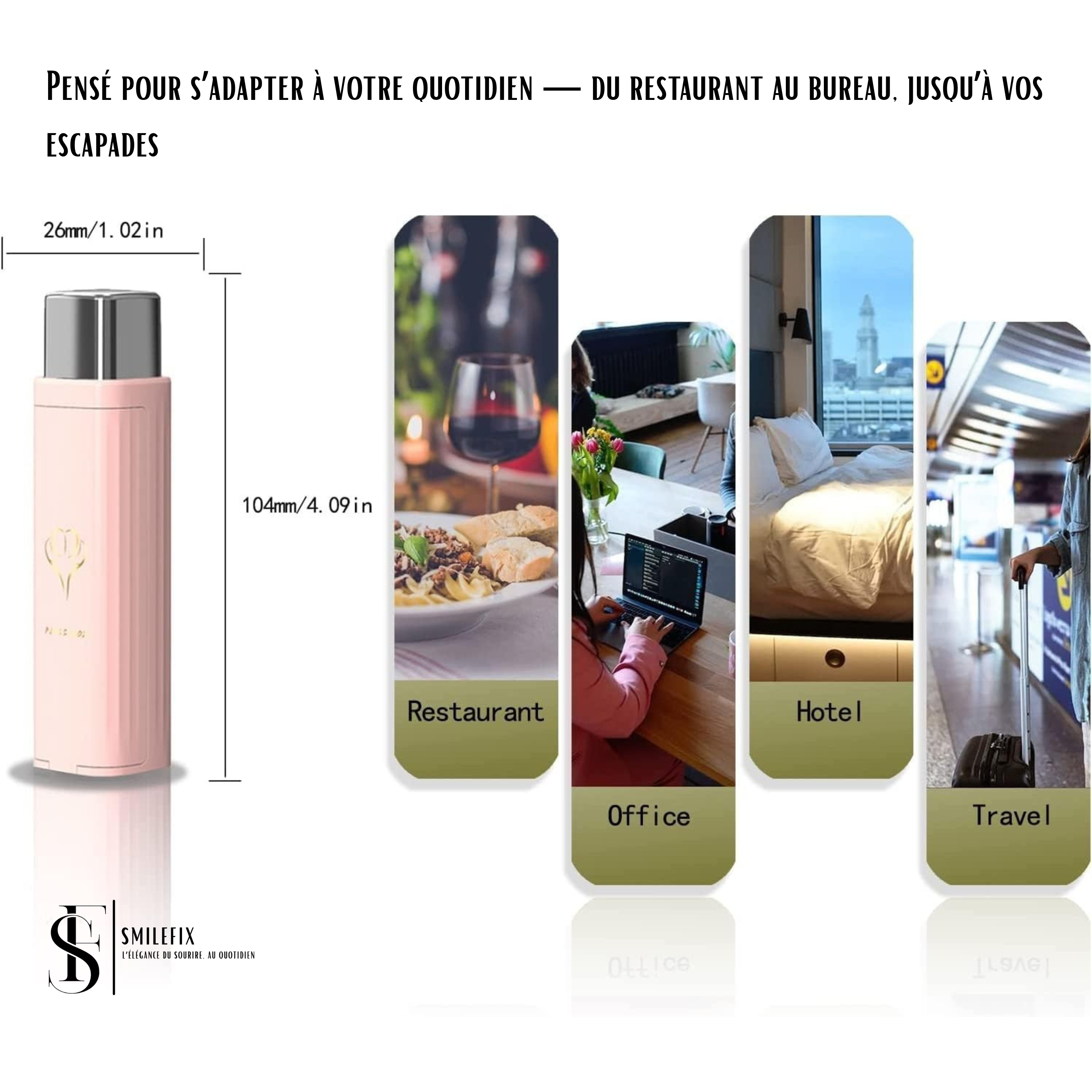 SmileFix - Boîte à fil dentaire élégant